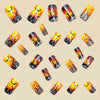 12 Sizes-24 Pcs Press On Nails Y906