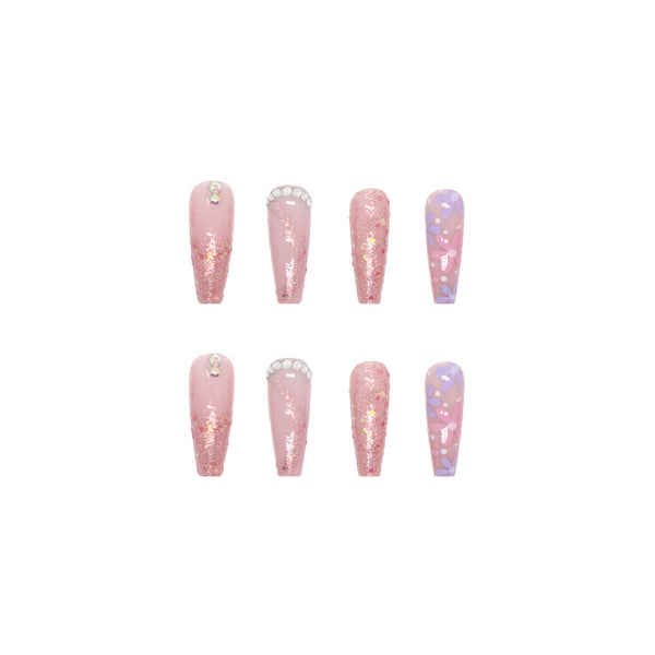 12 Sizes-24 Pcs Press On Nails Z418