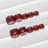 12 Sizes-24 Pcs Press On Nails F011