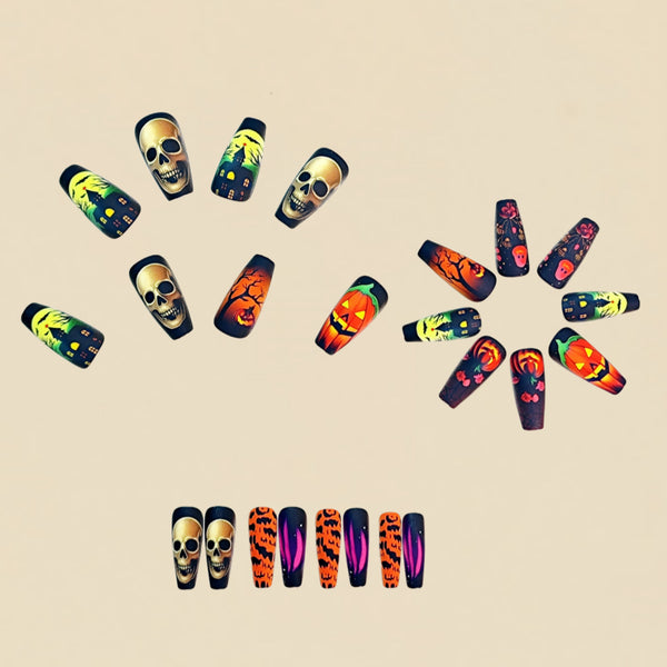 12 Sizes-24 Pcs Press On Nails Y1031