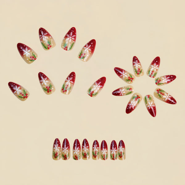 12 Sizes-24 Pcs Press On Nails Y1310
