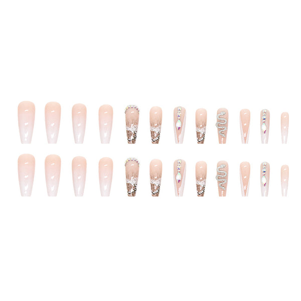 12 Sizes-24 Pcs Press On Nails Z521