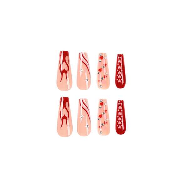12 Sizes-24 Pcs Press On Nails JP2248