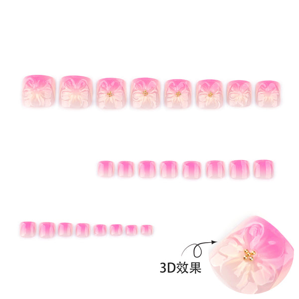 12 Sizes-24 Pcs Press On Nails JP3818