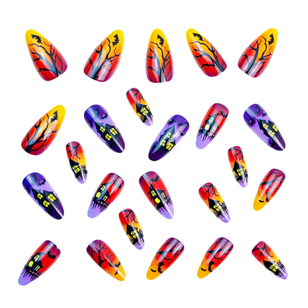 12 Sizes-24 Pcs Press On Nails Y843