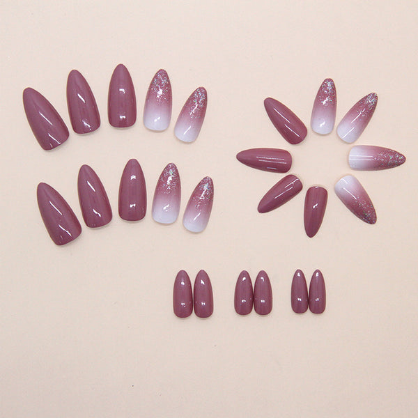 12 Sizes-24 Pcs Press On Nails W1872