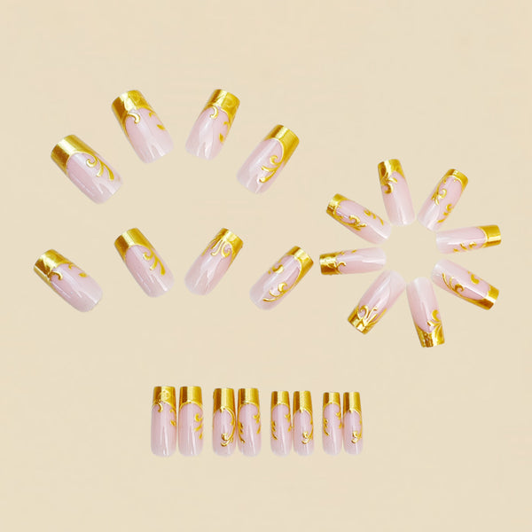 12 Sizes-24 Pcs Press On Nails Y2028