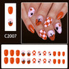 12 Sizes-24 Pcs Press On Nails C2007