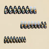 12 Sizes-24 Pcs Press On Nails Y1803