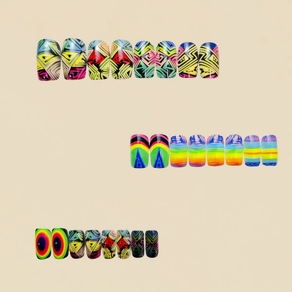 12 Sizes-24 Pcs Press On Nails Y577