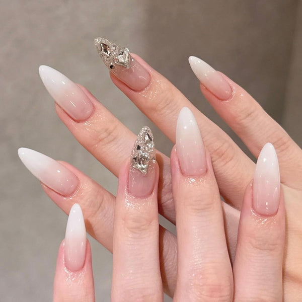 12 Sizes-24 Pcs Press On Nails JP4272