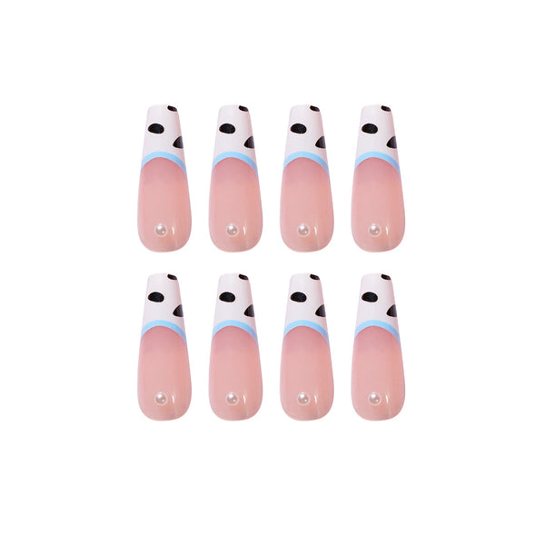 French Glossy Medium Square Press on Nails