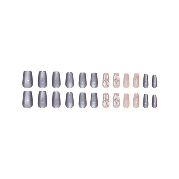 12 Sizes-24 Pcs Press On Nails MY047