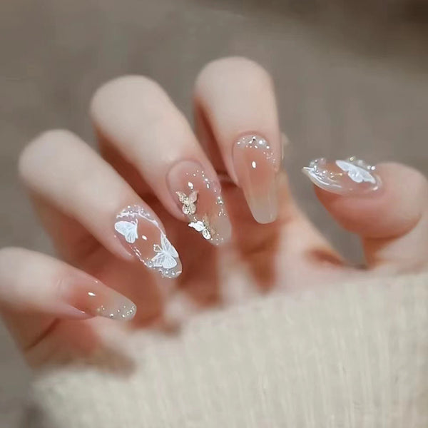 12 Sizes-24 Pcs Press On Nails Z322