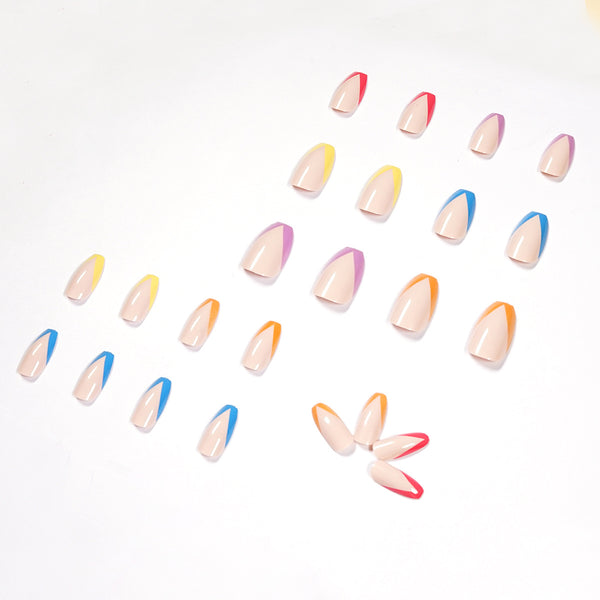 12 Sizes-24 Pcs Press On Nails JP1135