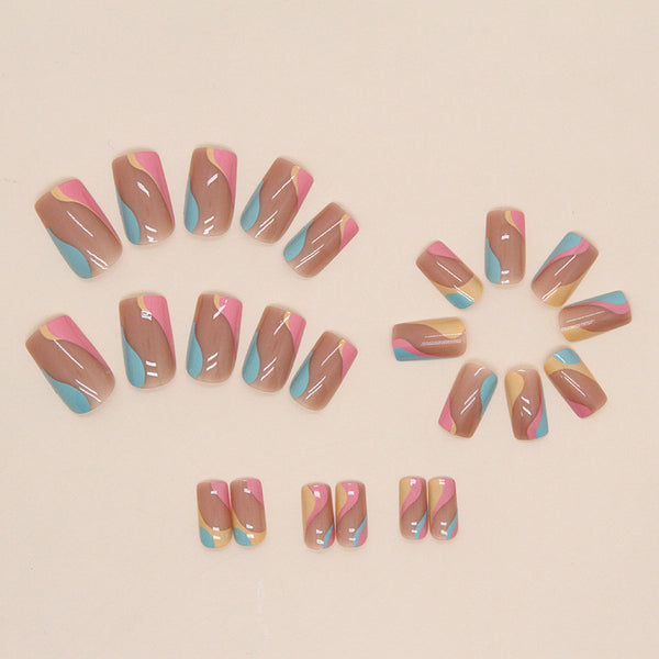 12 Sizes-24 Pcs Press On Nails W626