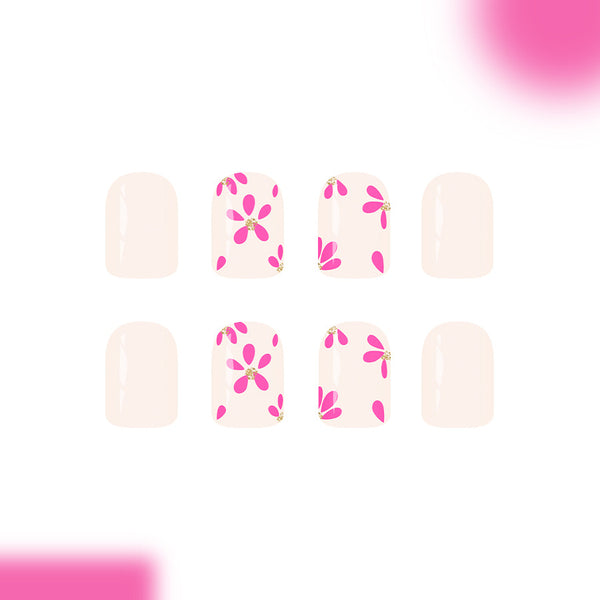 12 Sizes-24 Pcs Press On Nails C1627