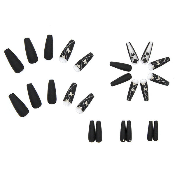 12 Sizes-24 Pcs Press On Nails Z334