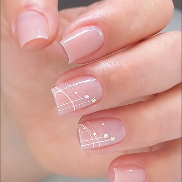 12 Sizes-24 Pcs Press On Nails JP2725