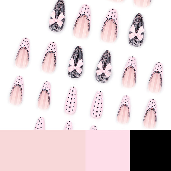 12 Sizes-24 Pcs Press On Nails JP4341
