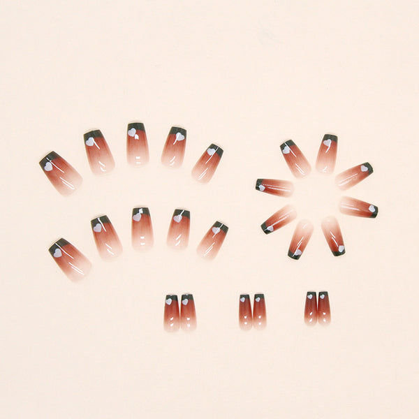 12 Sizes-24 Pcs Press On Nails R714