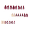 12 Sizes-24 Pcs Press On Nails JP3777