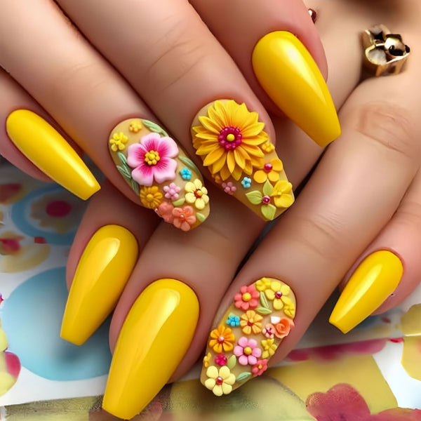 12 Sizes-24 Pcs Press On Nails Y821