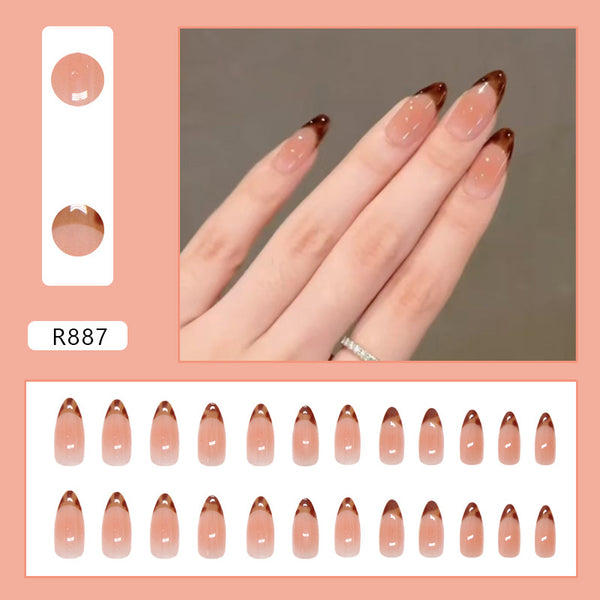 12 Sizes-24 Pcs Press On Nails R887