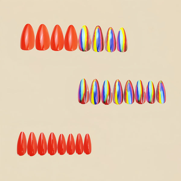 12 Sizes-24 Pcs Press On Nails Y984