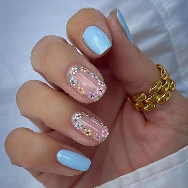 12 Sizes-24 Pcs Press On Nails W661