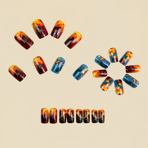 12 Sizes-24 Pcs Press On Nails Y1630