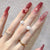 12 Sizes-24 Pcs Press On Nails Z1019