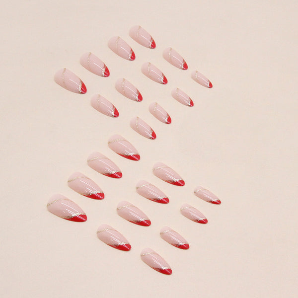 12 Sizes-24 Pcs Press On Nails W608