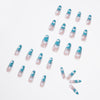 12 Sizes-24 Pcs Press On Nails JP1014