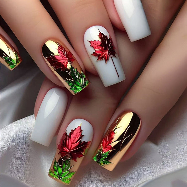 12 Sizes-24 Pcs Press On Nails W1875