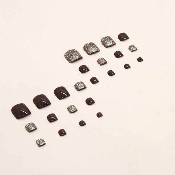 12 Sizes-24 Pcs Press On Nails F043