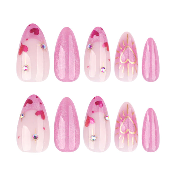 12 Sizes-24 Pcs Press On Nails JP3848