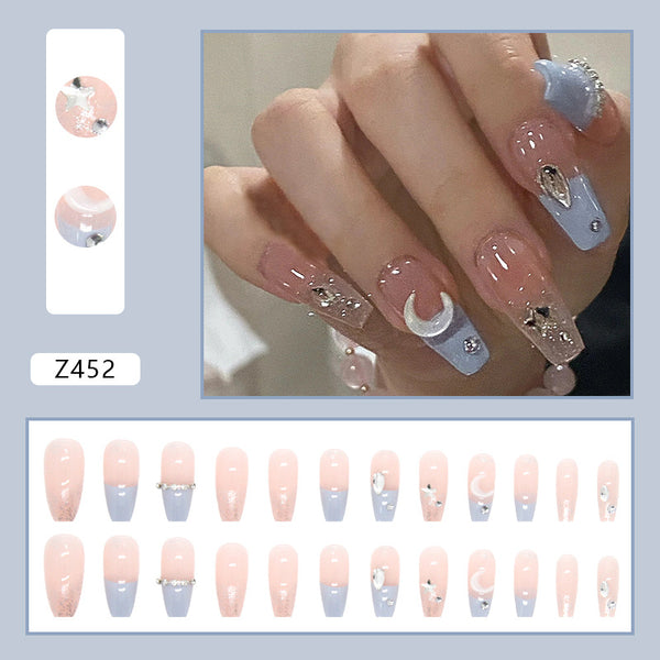 12 Sizes-24 Pcs Press On Nails Z452