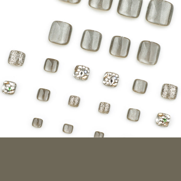 12 Sizes-24 Pcs Press On Nails JP3699