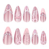 12 Sizes-24 Pcs Press On Nails JP4269