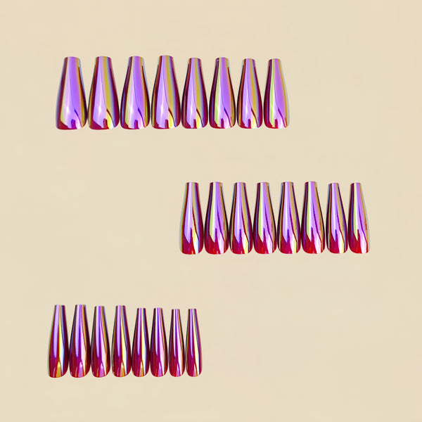 12 Sizes-24 Pcs Press On Nails Y1105