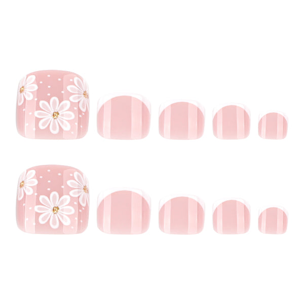 12 Sizes-24 Pcs Press On Nails JP3804