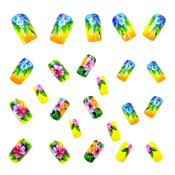 12 Sizes-24 Pcs Press On Nails Y769