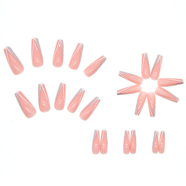 12 Sizes-24 Pcs Press On Nails W086