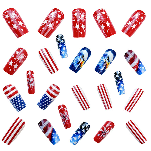 12 Sizes-24 Pcs Press On Nails Y737