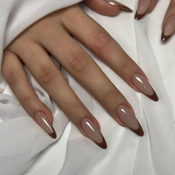 12 Sizes-24 Pcs Press On Nails BZ1417