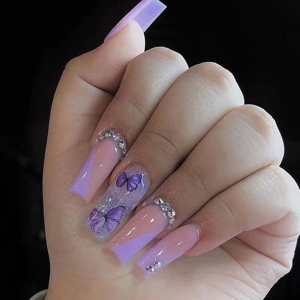 12 Sizes-24 Pcs Press On Nails Z560