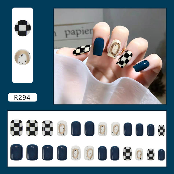 12 Sizes-24 Pcs Press On Nails R281