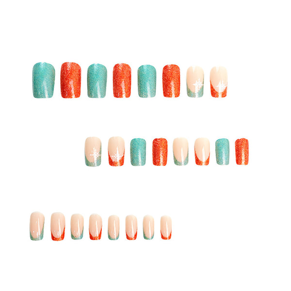 12 Sizes-24 Pcs Press On Nails Y264