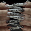 12 Sizes-24 Pcs Press On Nails JP4339